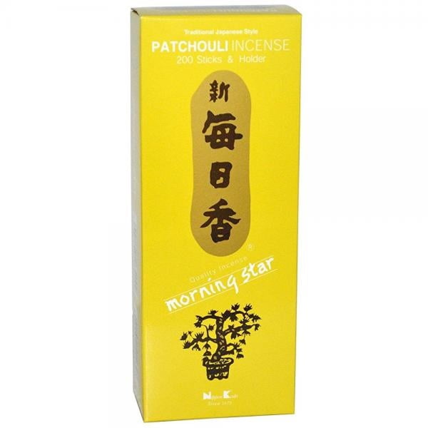 Nippon Kodo Morning Star Green Tea Incense 200 Sticks Box Small Tile Holder Nippon Kodo Morning Star Green Tea Incense 200 Sticks Box Small Tile Holder